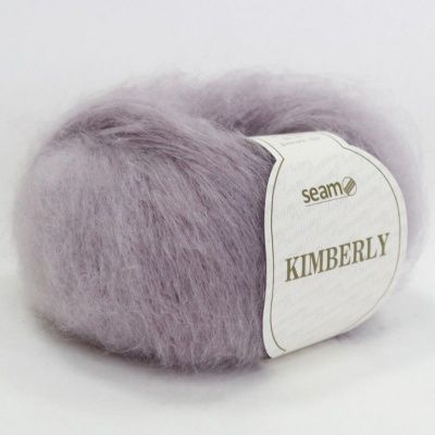 Пряжа SEAM Kimberly (171505 черничный йогурт) Состав: 80% кид мохер 20% полиамид; 25г/210м