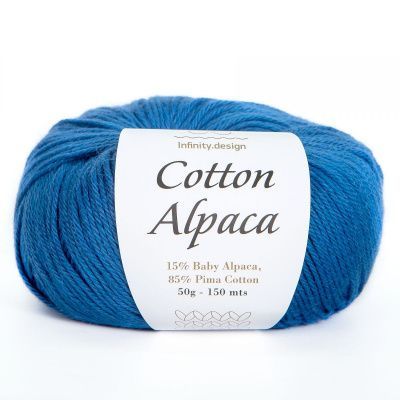 Infinity Cotton Alpaca ( 5864 GALAXY BLUE)  85% хлопок, 15 % беби альпака 50гр/150 м